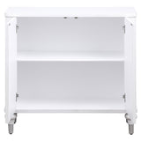 Cardella 2-door Mandala Accent Cabinet Distressed White - Tampa Furniture Outlet