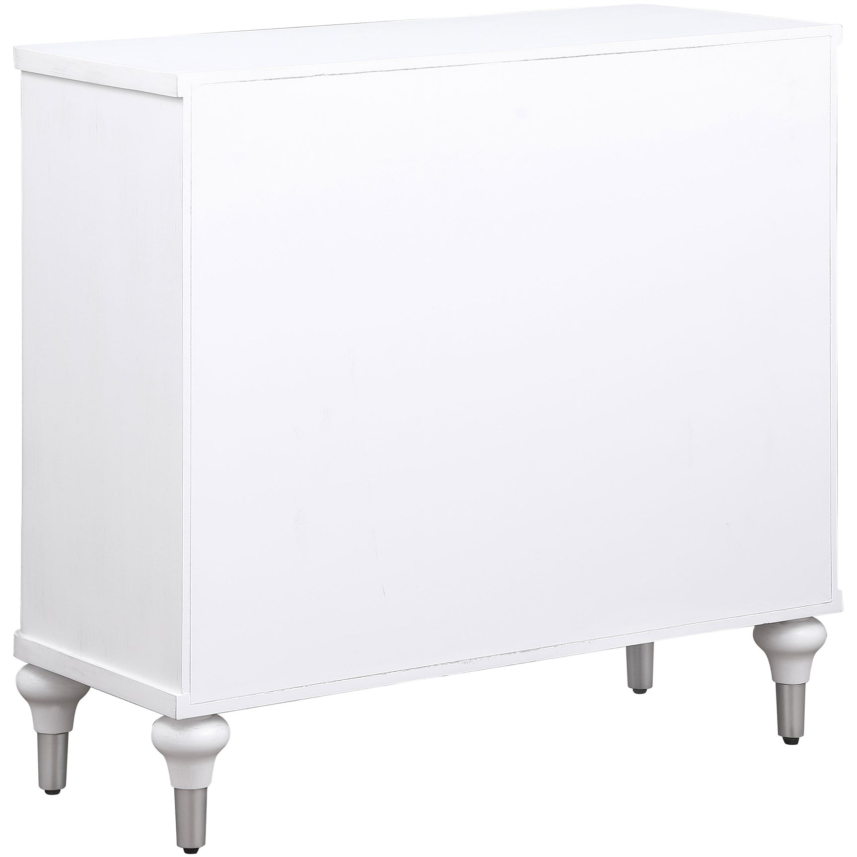 Cardella 2-door Mandala Accent Cabinet Distressed White - Tampa Furniture Outlet