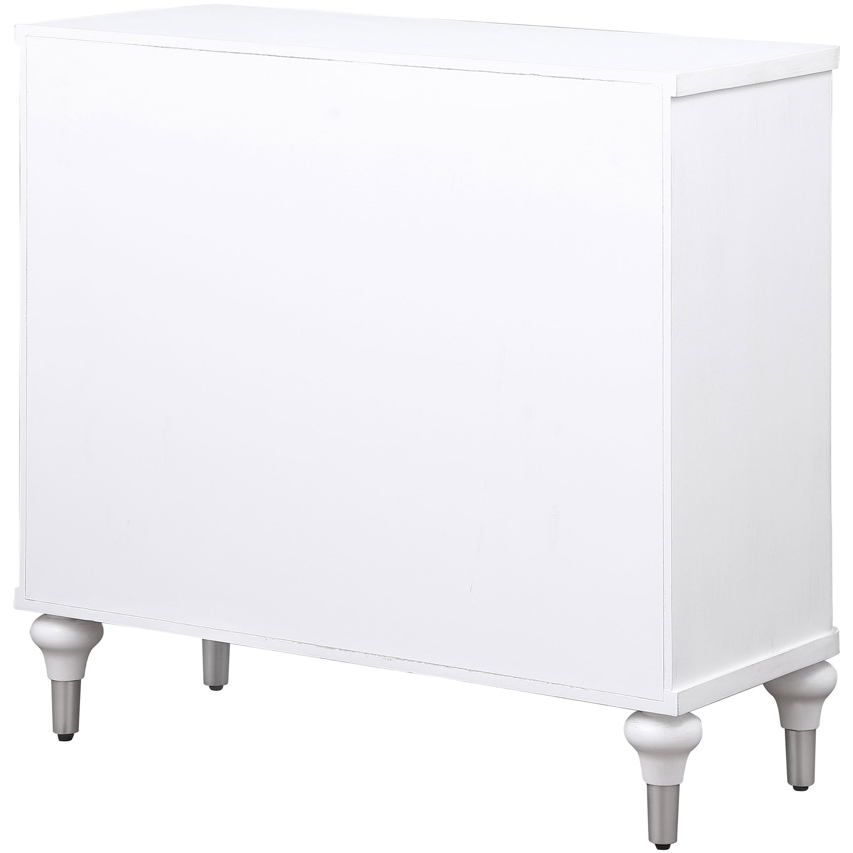 Cardella 2-door Mandala Accent Cabinet Distressed White - Tampa Furniture Outlet