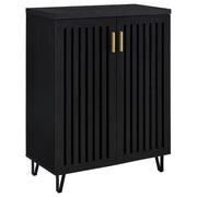 Tampa Furniture Outlet - Coaster - Brixton 2-door Entryway Shoe Storage Cabinets Black - 950422