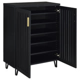 Brixton 2-door Entryway Shoe Storage Cabinets Black - Tampa Furniture Outlet