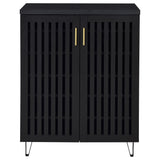 Brixton 2-door Entryway Shoe Storage Cabinets Black - Tampa Furniture Outlet