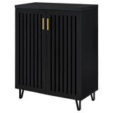 Brixton 2-door Entryway Shoe Storage Cabinets Black - Tampa Furniture Outlet