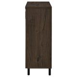 Brixton 2-door Entryway Shoe Storage Cabinets Smoked Oak - Tampa Furniture Outlet