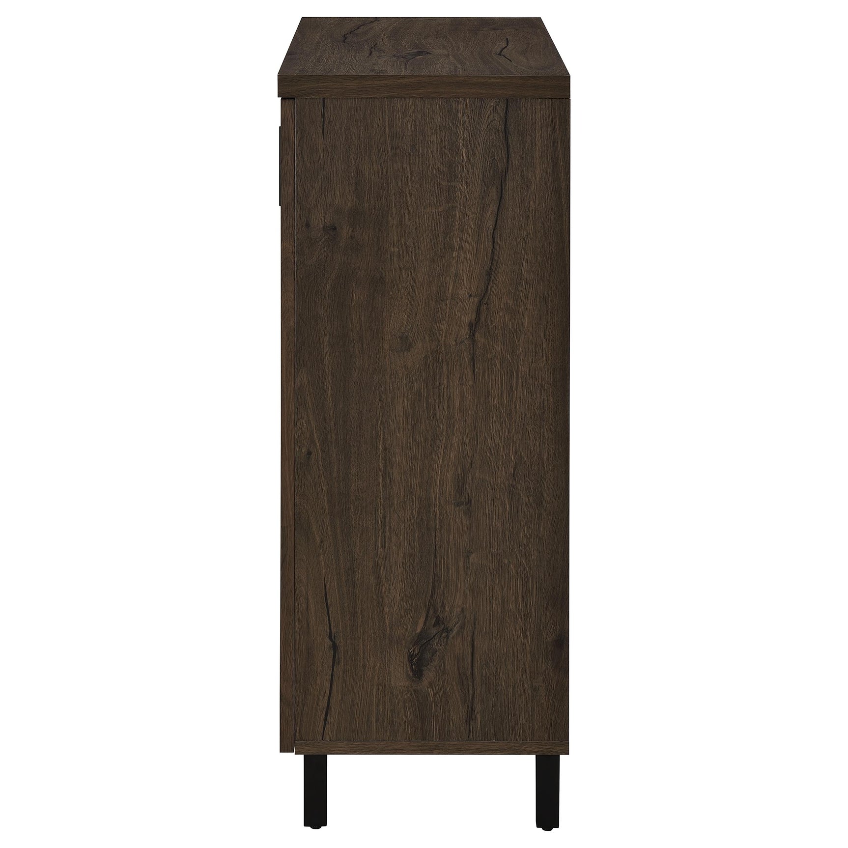 Brixton 2-door Entryway Shoe Storage Cabinets Smoked Oak - Tampa Furniture Outlet