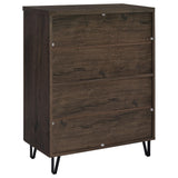 Brixton 2-door Entryway Shoe Storage Cabinets Smoked Oak - Tampa Furniture Outlet