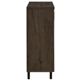 Brixton 2-door Entryway Shoe Storage Cabinets Smoked Oak - Tampa Furniture Outlet