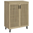 Tampa Furniture Outlet - Coaster - Brixton 2-door Entryway Shoe Storage Cabinets White Oak - 950424