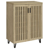 Tampa Furniture Outlet - Coaster - Brixton 2-door Entryway Shoe Storage Cabinets White Oak - 950424