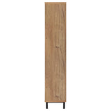 Teller 80-inch 4-door Tall Shoe Storage Cabinet Natural Oak - Tampa Furniture Outlet