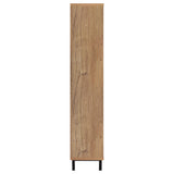 Teller 80-inch 4-door Tall Shoe Storage Cabinet Natural Oak - Tampa Furniture Outlet