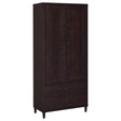Tampa Furniture Outlet - Coaster - Wadeline 2-door Tall Accent Storage Cabinet Rustic Tobacco - 950724