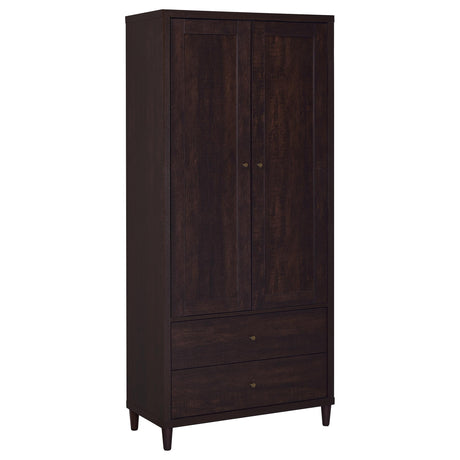 Tampa Furniture Outlet - Coaster - Wadeline 2-door Tall Accent Storage Cabinet Rustic Tobacco - 950724
