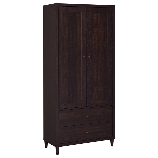 Tampa Furniture Outlet - Coaster - Wadeline 2-door Tall Accent Storage Cabinet Rustic Tobacco - 950724
