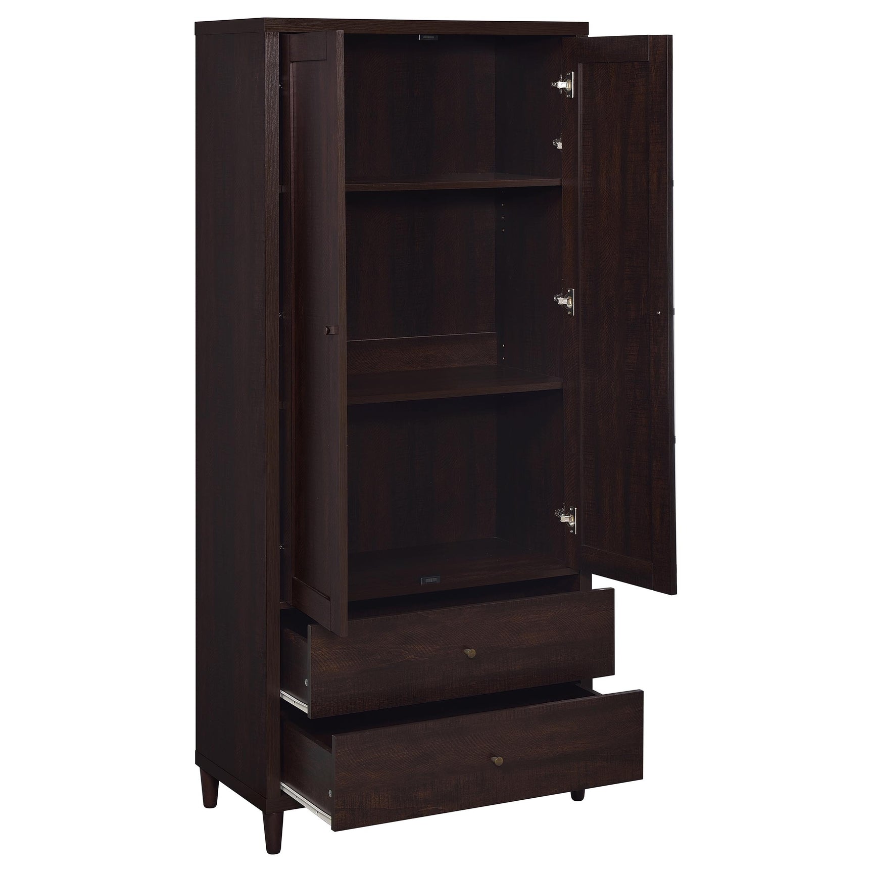 Wadeline 2-door Tall Accent Storage Cabinet Rustic Tobacco - Tampa Furniture Outlet
