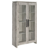 Tampa Furniture Outlet - Coaster - Alejo 2-door Engineered Wood Tall Cabinet Grey Driftwood - 950783