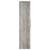 Alejo 2-door Engineered Wood Tall Cabinet Grey Driftwood - Tampa Furniture Outlet