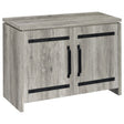 Tampa Furniture Outlet - Coaster - Enoch 2-door Engineered Wood Accent Cabinet Grey Driftwood - 950785