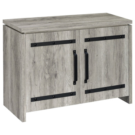 Tampa Furniture Outlet - Coaster - Enoch 2-door Engineered Wood Accent Cabinet Grey Driftwood - 950785
