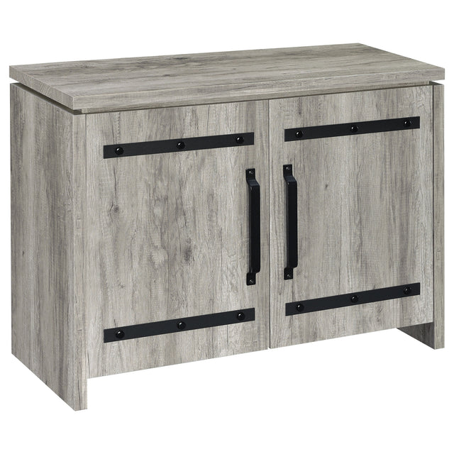 Tampa Furniture Outlet - Coaster - Enoch 2-door Engineered Wood Accent Cabinet Grey Driftwood - 950785