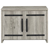 Enoch 2-door Engineered Wood Accent Cabinet Grey Driftwood - Tampa Furniture Outlet