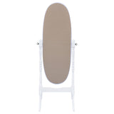 Foyet Wood Adjustable Full Length Cheval Mirror White - Tampa Furniture Outlet