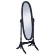 Tampa Furniture Outlet - Coaster - Foyet Wood Adjustable Full Length Cheval Mirror Black - 950803