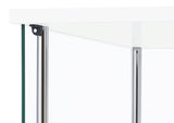 Bellatrix 3-shelf Clear Glass Curio Cabinet White - Tampa Furniture Outlet