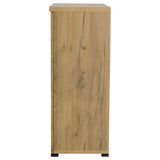 Bristol 6-shelf Engineered Wood Shoe Cabinet Golden Oak - Tampa Furniture Outlet