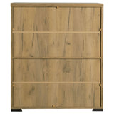 Bristol 6-shelf Engineered Wood Shoe Cabinet Golden Oak - Tampa Furniture Outlet