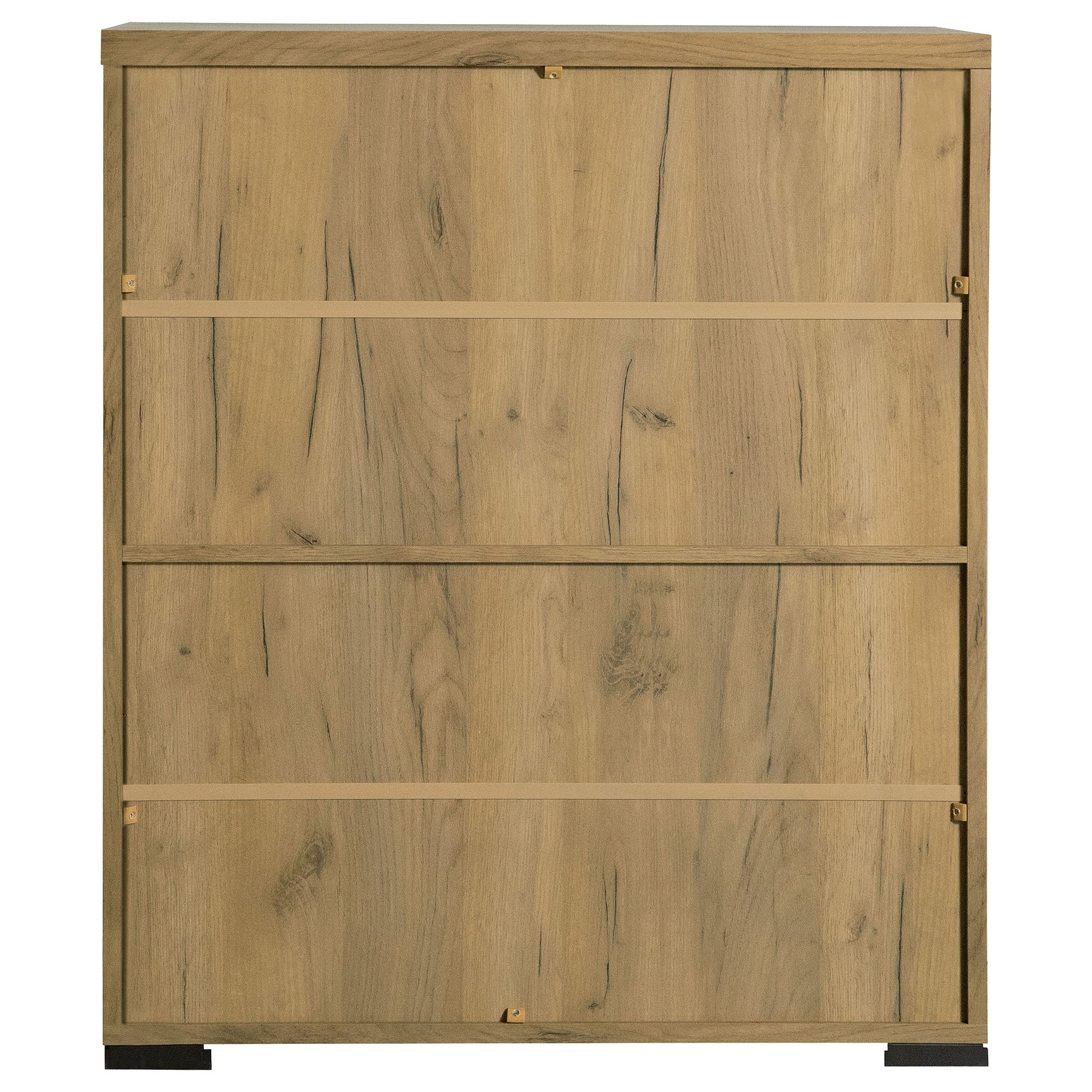 Bristol 6-shelf Engineered Wood Shoe Cabinet Golden Oak - Tampa Furniture Outlet