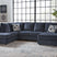 Tampa Furniture Outlet - Ashley Furniture - Albar Place Sectional - LAF 2-Piece Sectional / Cobalt - 95302S1