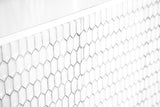 Gambon 2-door Wood Honeycomb Pattern Accent Cabinet White - Tampa Furniture Outlet