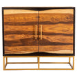 Tampa Furniture Outlet - Coaster - Zara 2-door 40-inch Wood Accent Storage Cabinet Black Walnut - 953447