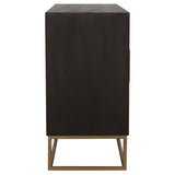 Zara 2-door 57-inch Wood Accent Storage Cabinet Black Walnut - Tampa Furniture Outlet