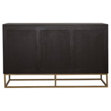 Zara 2-door 57-inch Wood Accent Storage Cabinet Black Walnut - Tampa Furniture Outlet