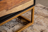 Zara 2-door 57-inch Wood Accent Storage Cabinet Black Walnut - Tampa Furniture Outlet