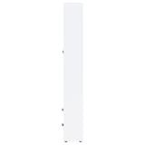 Hawthorne 4-shelf Glass Door Tall Cabinet with Drawers White - Tampa Furniture Outlet
