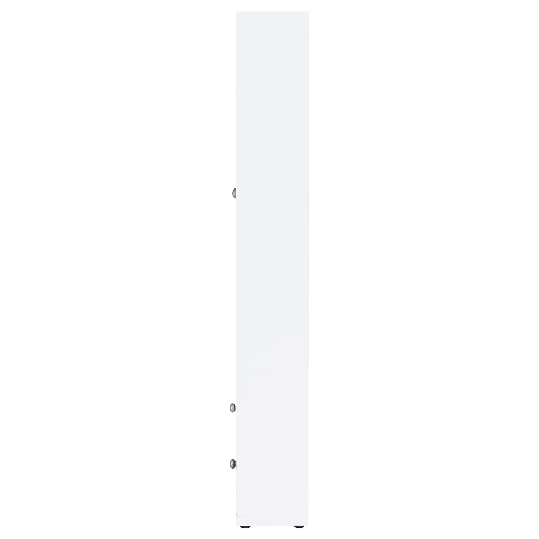 Hawthorne 4-shelf Glass Door Tall Cabinet with Drawers White - Tampa Furniture Outlet