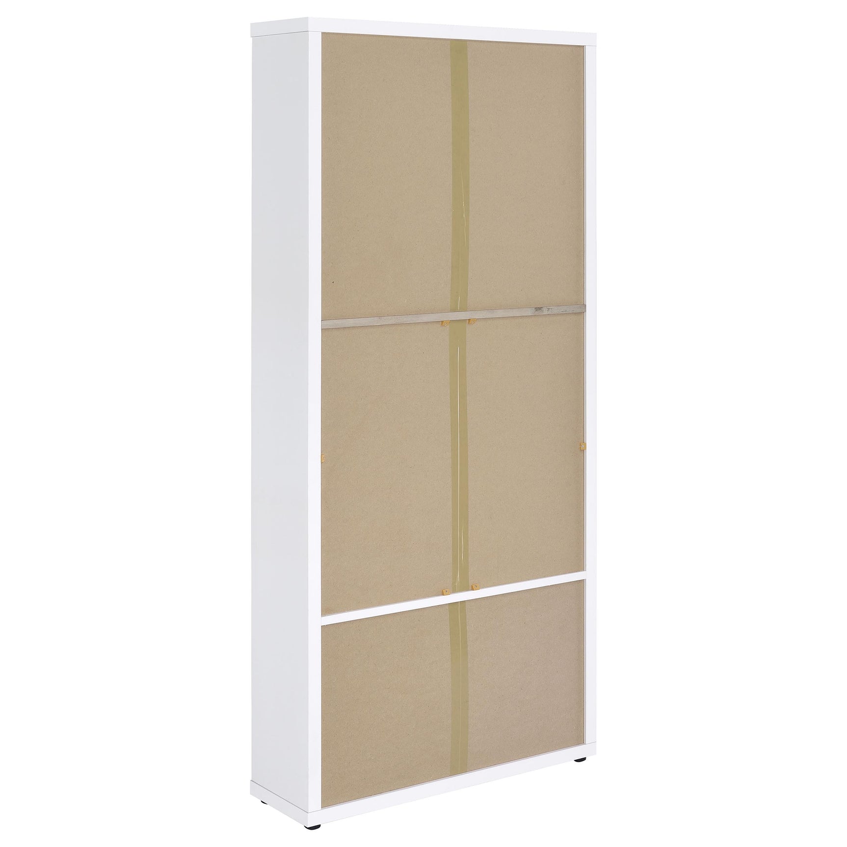 Hawthorne 4-shelf Glass Door Tall Cabinet with Drawers White - Tampa Furniture Outlet