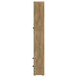 Hawthorne 4-shelf Glass Door Tall Cabinet with Drawers Mango - Tampa Furniture Outlet