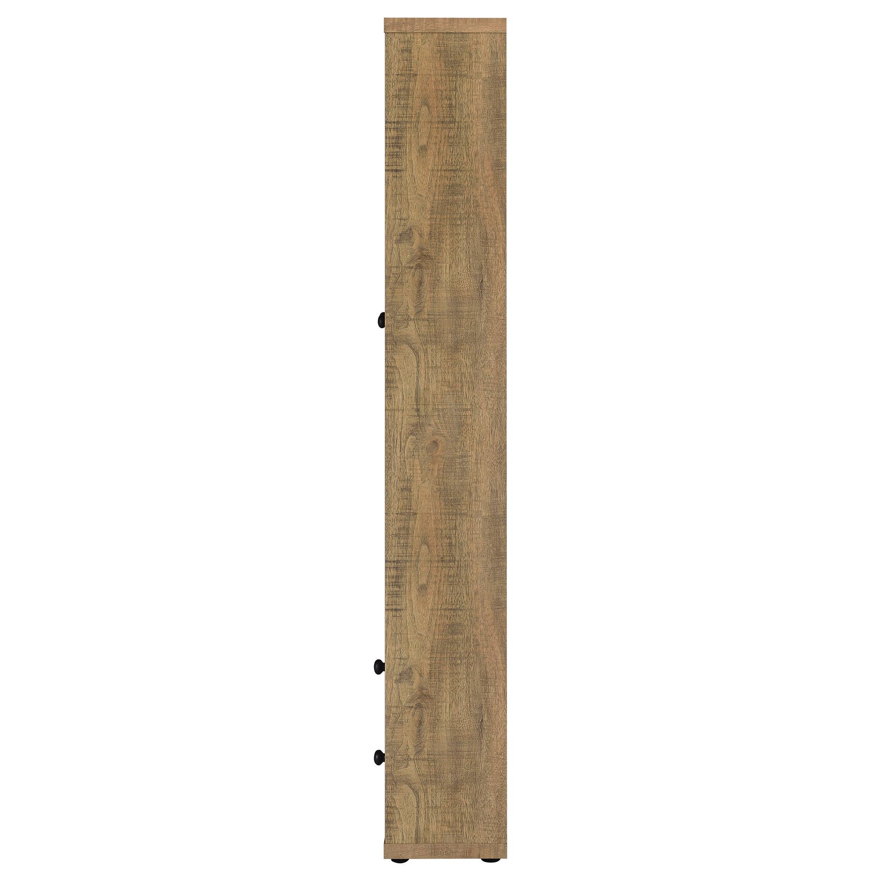 Hawthorne 4-shelf Glass Door Tall Cabinet with Drawers Mango - Tampa Furniture Outlet