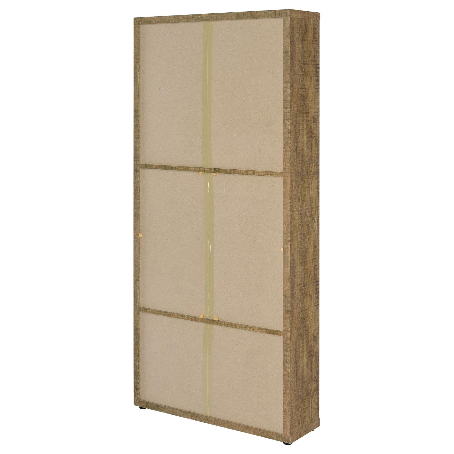 Hawthorne 4-shelf Glass Door Tall Cabinet with Drawers Mango - Tampa Furniture Outlet