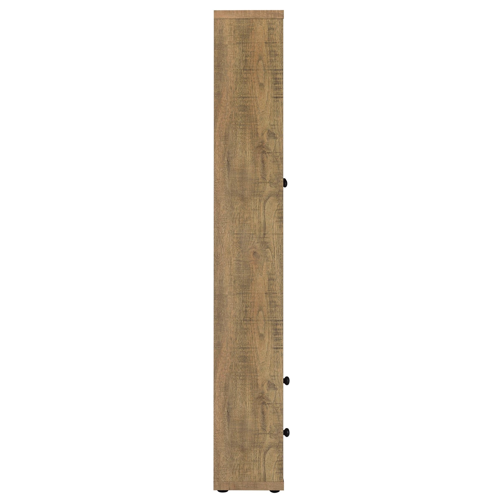 Hawthorne 4-shelf Glass Door Tall Cabinet with Drawers Mango - Tampa Furniture Outlet