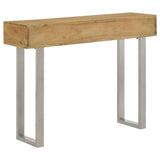 Draco 2-drawer Console Table Hand Carved Details Natural - Tampa Furniture Outlet
