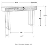 Draco 2-drawer Console Table Hand Carved Details Natural - Tampa Furniture Outlet