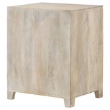 August 1-drawer Trellis Pattern Storage Cabinet White Washed - Tampa Furniture Outlet