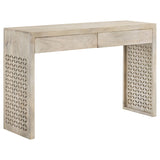 Tampa Furniture Outlet - Coaster - Rickman 2-drawer Wood Entryway Console Table White Washed - 959543