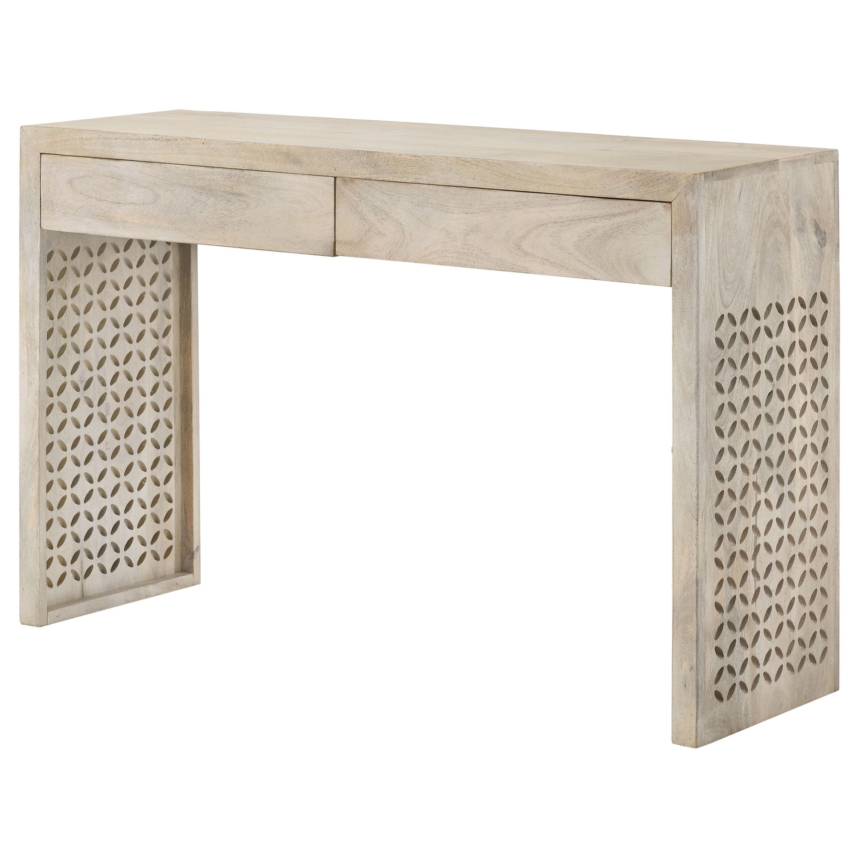 Rickman 2-drawer Wood Entryway Console Table White Washed - Tampa Furniture Outlet