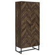 Tampa Furniture Outlet - Coaster - Carolyn 2-door Engineered Wood Accent Cabinet Rustic Oak - 959640